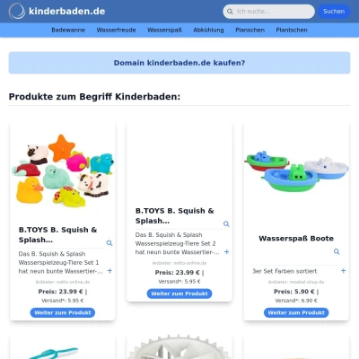 Screenshot kinderbaden.de