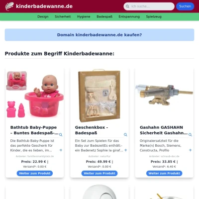 Screenshot kinderbadewanne.de