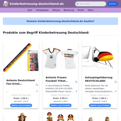 Screenshot kinderbetreuung-deutschland.de