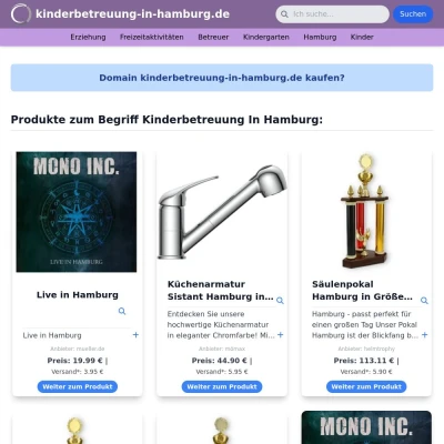 Screenshot kinderbetreuung-in-hamburg.de