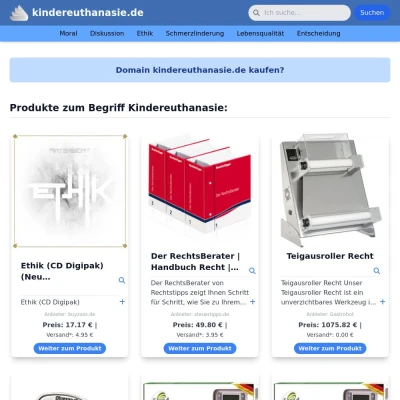 Screenshot kindereuthanasie.de