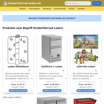 Screenshot kinderfahrrad-laden.de