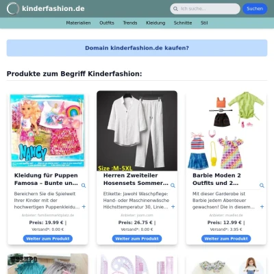 Screenshot kinderfashion.de