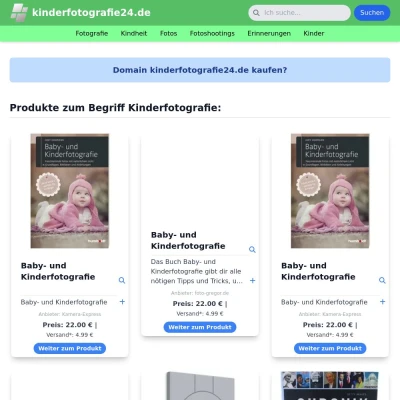 Screenshot kinderfotografie24.de