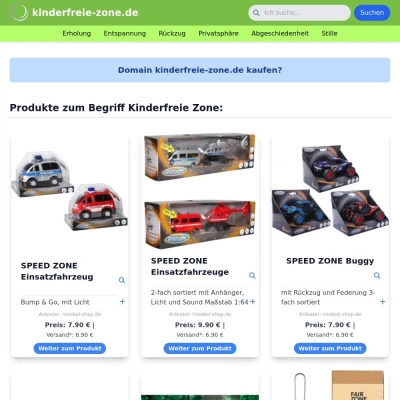 Screenshot kinderfreie-zone.de