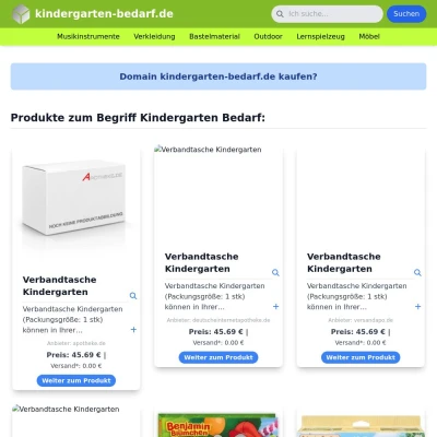 Screenshot kindergarten-bedarf.de