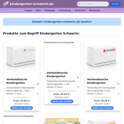 Screenshot kindergarten-schwerin.de