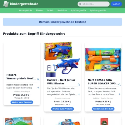 Screenshot kindergewehr.de