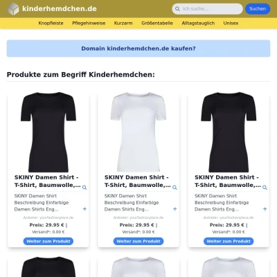 Screenshot kinderhemdchen.de