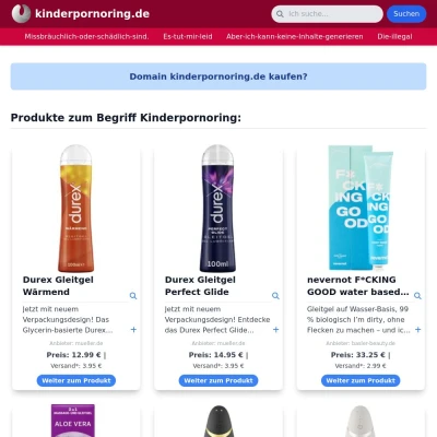 Screenshot kinderpornoring.de