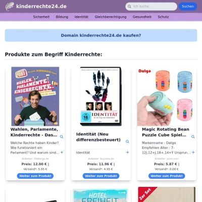 Screenshot kinderrechte24.de