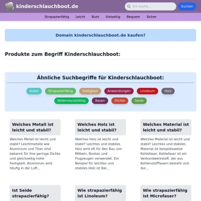 Screenshot kinderschlauchboot.de