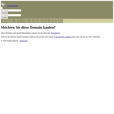 Screenshot kindersoldat.de