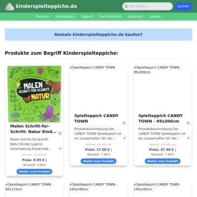 Screenshot kinderspielteppiche.de