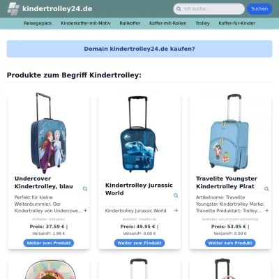 Screenshot kindertrolley24.de