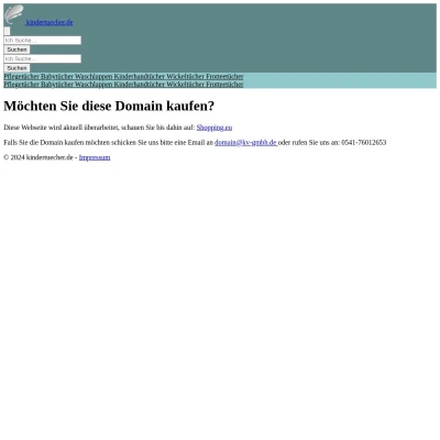 Screenshot kindertuecher.de