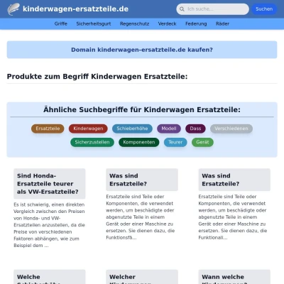 Screenshot kinderwagen-ersatzteile.de