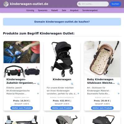 Screenshot kinderwagen-outlet.de