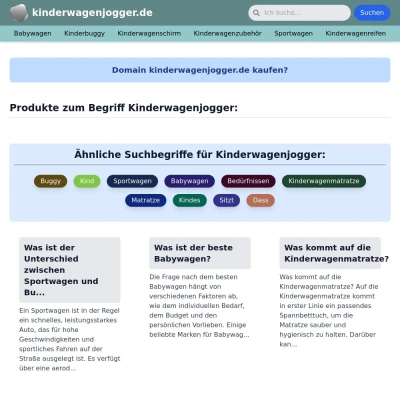 Screenshot kinderwagenjogger.de