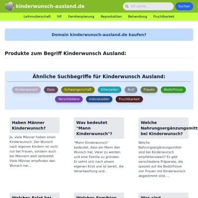 Screenshot kinderwunsch-ausland.de