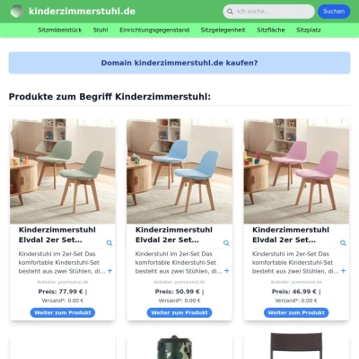 Screenshot kinderzimmerstuhl.de