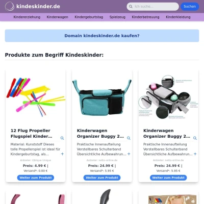 Screenshot kindeskinder.de