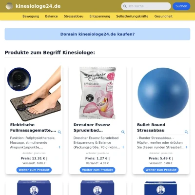 Screenshot kinesiologe24.de