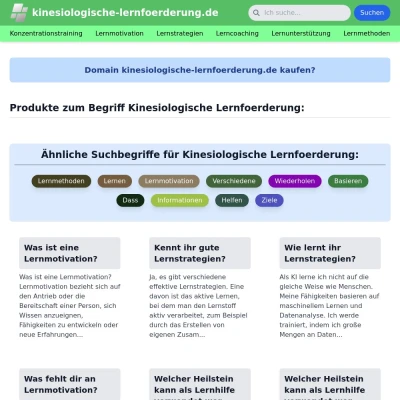 Screenshot kinesiologische-lernfoerderung.de