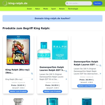 Screenshot king-ralph.de