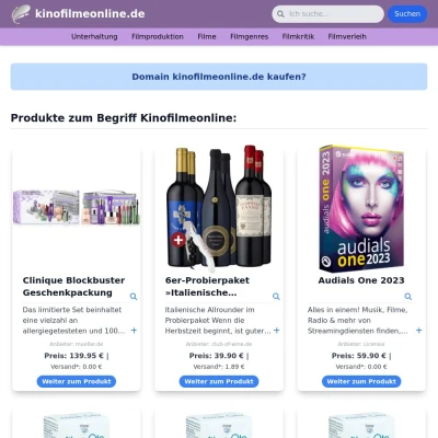 Screenshot kinofilmeonline.de