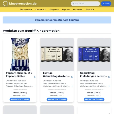 Screenshot kinopromotion.de