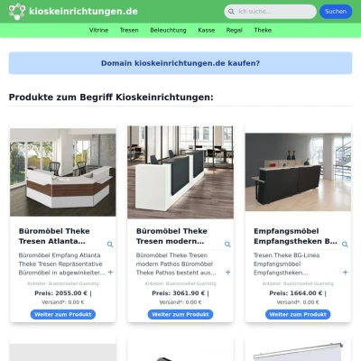 Screenshot kioskeinrichtungen.de