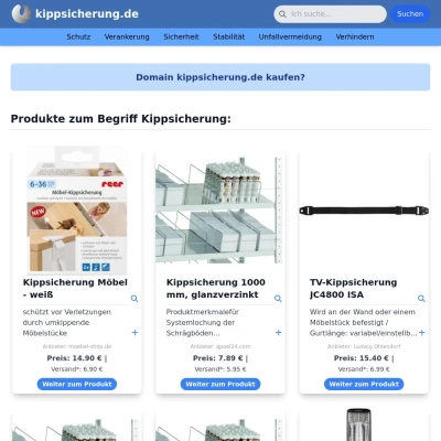 Screenshot kippsicherung.de