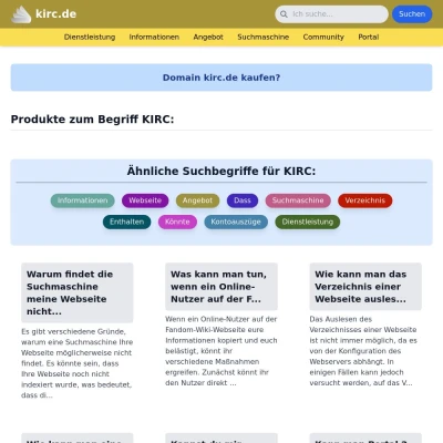 Screenshot kirc.de