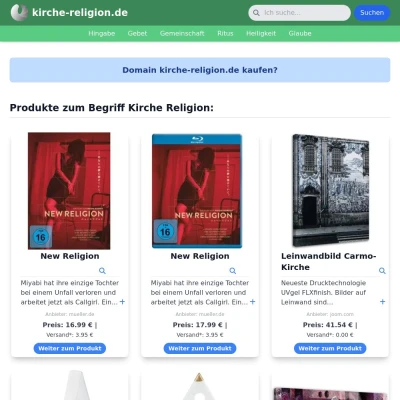 Screenshot kirche-religion.de