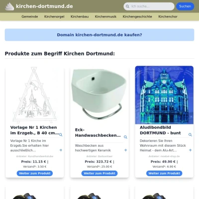 Screenshot kirchen-dortmund.de