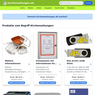 Screenshot kirchenzeitungen.de