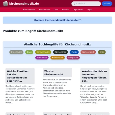 Screenshot kircheundmusik.de