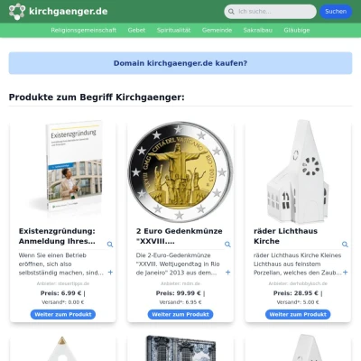 Screenshot kirchgaenger.de