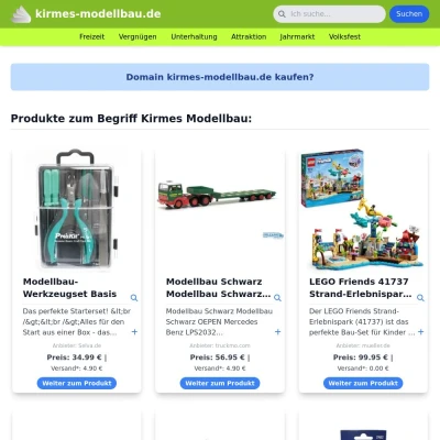 Screenshot kirmes-modellbau.de