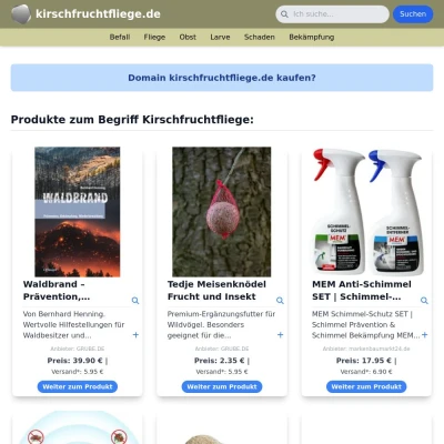 Screenshot kirschfruchtfliege.de