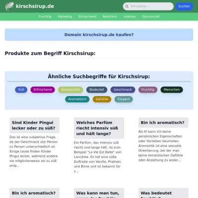 Screenshot kirschsirup.de