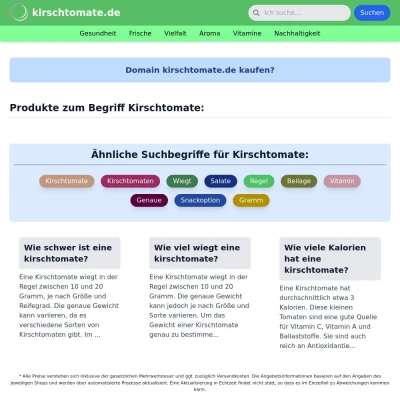 Screenshot kirschtomate.de