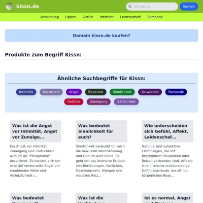 Screenshot kissn.de