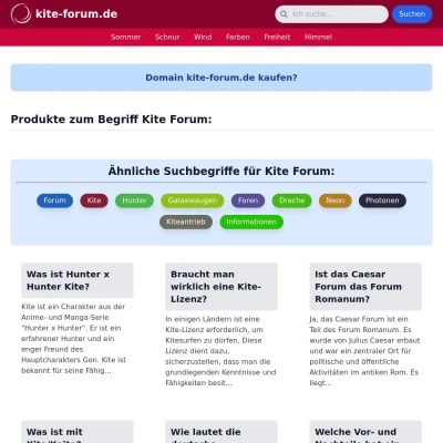 Screenshot kite-forum.de