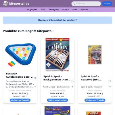 Screenshot kiteportal.de