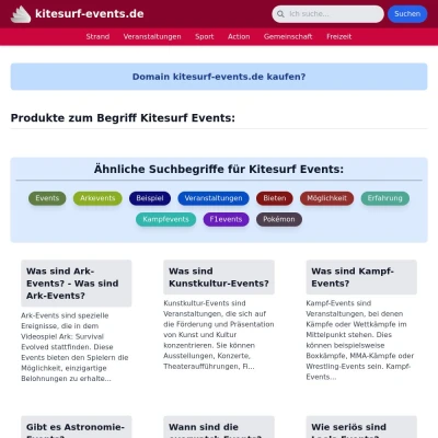 Screenshot kitesurf-events.de