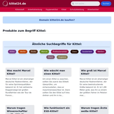 Screenshot kittel24.de