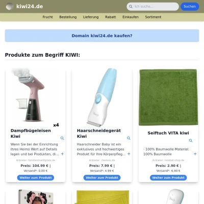 Screenshot kiwi24.de