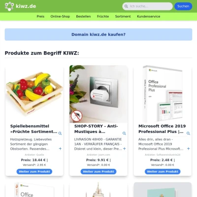 Screenshot kiwz.de